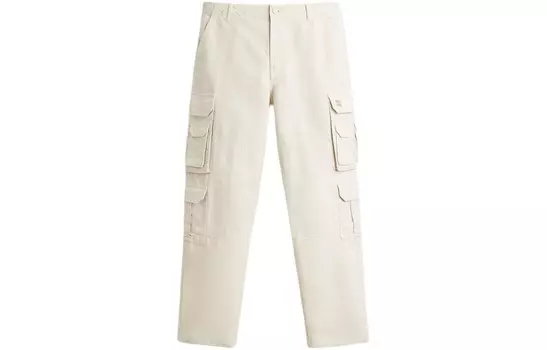 Повседневные брюки мужские бежевые Zara, бежевый