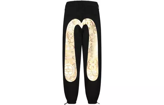 Повседневные брюки мужские черные Evisu, черный