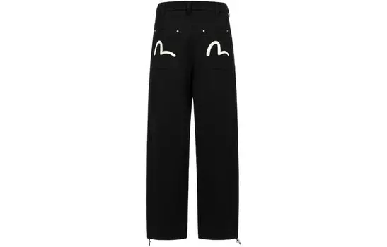 Повседневные брюки мужские черные Evisu, черный