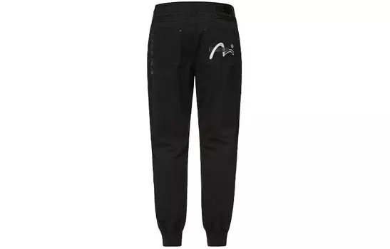 Повседневные брюки мужские черные Evisu, черный