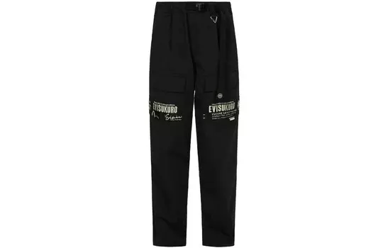 Повседневные брюки мужские черные Evisu, черный