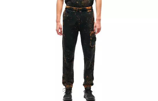 Повседневные брюки мужские черные Stone Island, черный