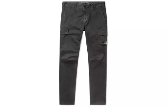 Повседневные брюки мужские черные Stone Island, черный