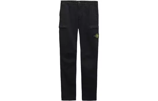 Повседневные брюки мужские черные Stone Island, черный