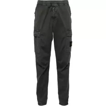 Повседневные брюки мужские черные Stone Island, черный