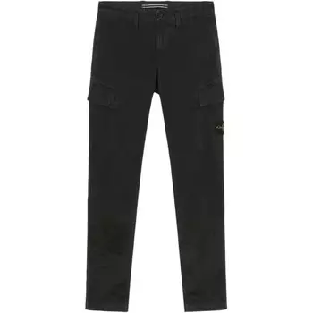 Повседневные брюки мужские черные Stone Island, черный