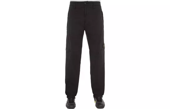 Повседневные брюки мужские черные Stone Island, черный