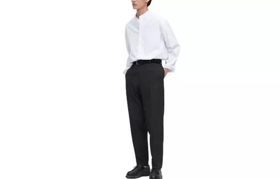 Повседневные брюки мужские черные Uniqlo, черный
