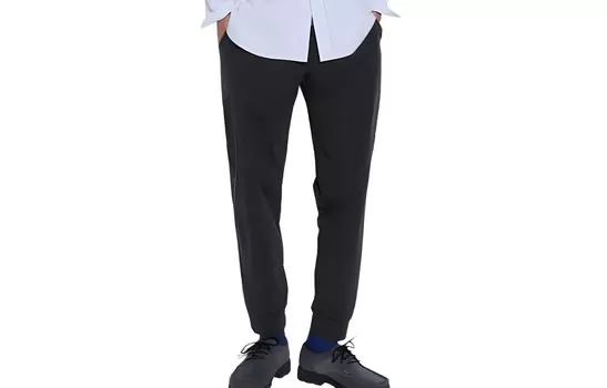 Повседневные брюки мужские черные Uniqlo, черный