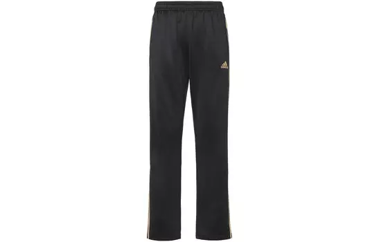 Повседневные брюки мужские черные/золотые Adidas, черный
