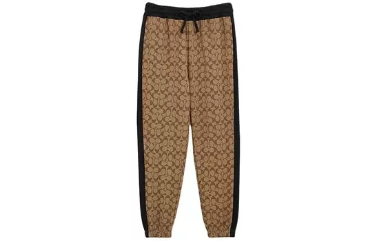 Повседневные брюки мужские цвета хаки Coach, хаки