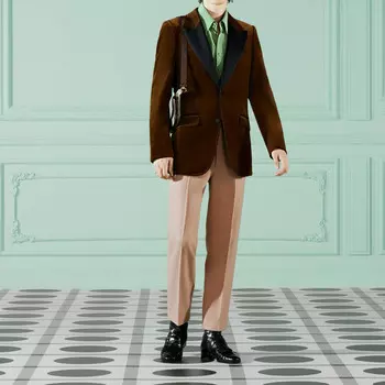 Повседневные брюки мужские цвета хаки Gucci, хаки