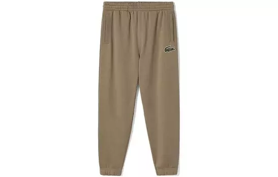 Повседневные брюки мужские цвета хаки Lacoste, хаки