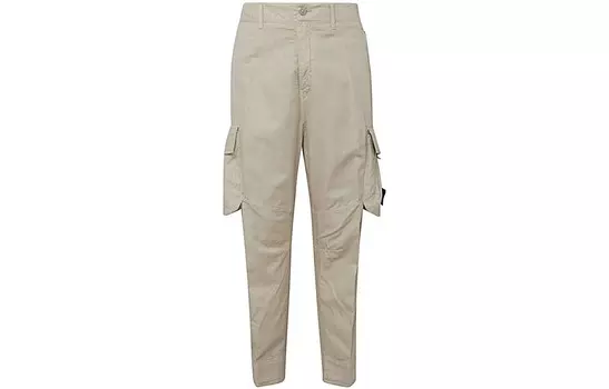 Повседневные брюки мужские цвета хаки Stone Island, хаки