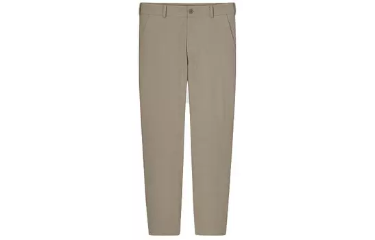 Повседневные брюки мужские цвета хаки Uniqlo, хаки