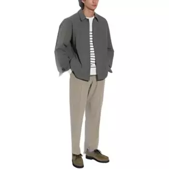 Повседневные брюки мужские цвета молочный чай коричневый Uniqlo, коричневый