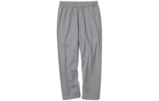 Повседневные брюки мужские дымчато-серые Uniqlo, серый