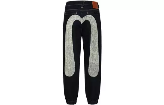 Повседневные брюки мужские джинсовые синие Evisu, синий