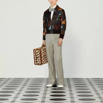 Повседневные брюки мужские коричневые Gucci, коричневый