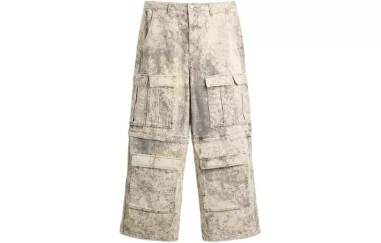 Повседневные брюки мужские коричневые Zara, коричневый