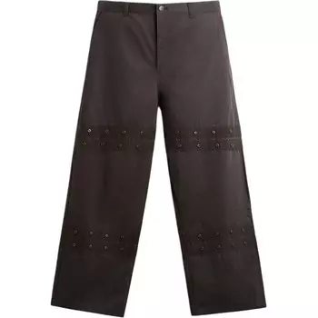 Повседневные брюки мужские коричневые Zara, коричневый