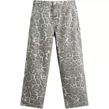 Повседневные брюки мужские леопардовые Zara, леопардовый принт