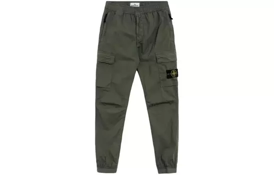 Повседневные брюки мужские Moss Green Stone Island, зеленый