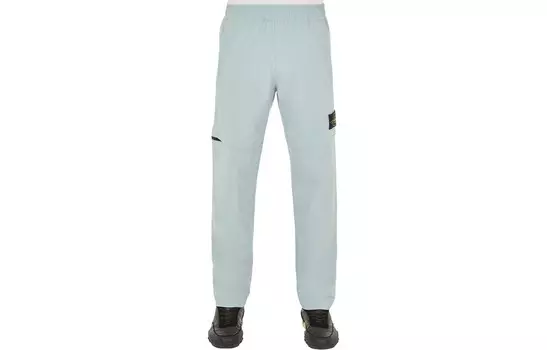 Повседневные брюки мужские небесно-голубые Stone Island, голубой