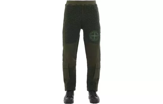 Повседневные брюки мужские оливково-зеленые Stone Island, оливково-зеленый