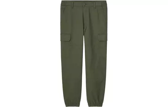 Повседневные брюки мужские оливково-зеленые Uniqlo, оливково-зеленый