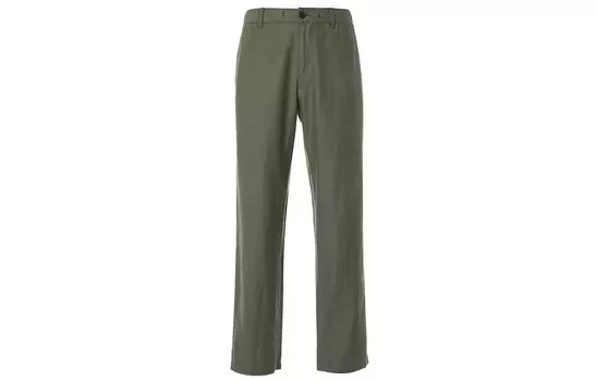 Повседневные брюки мужские оливковые Uniqlo, оливковый