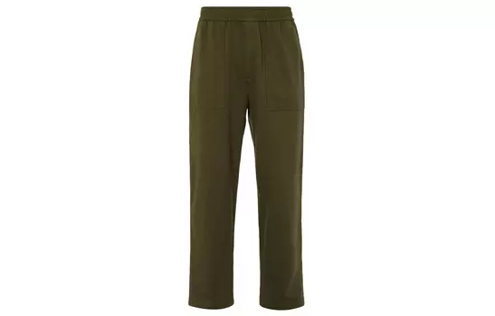 Повседневные брюки мужские оливковые Uniqlo, оливковый