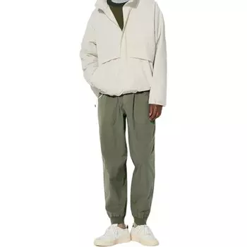 Повседневные брюки мужские оливковые Uniqlo, оливковый