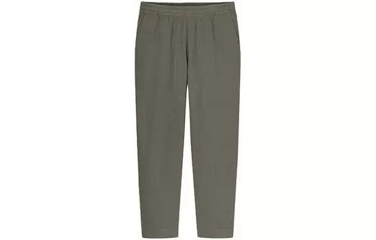 Повседневные брюки мужские оливковые Uniqlo, оливковый