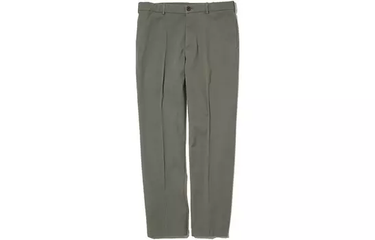 Повседневные брюки мужские оливковые Uniqlo, оливковый