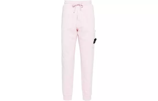 Повседневные брюки мужские розовые Stone Island, розовый