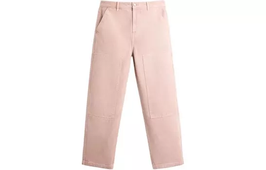 Повседневные брюки мужские розовые Zara, розовый
