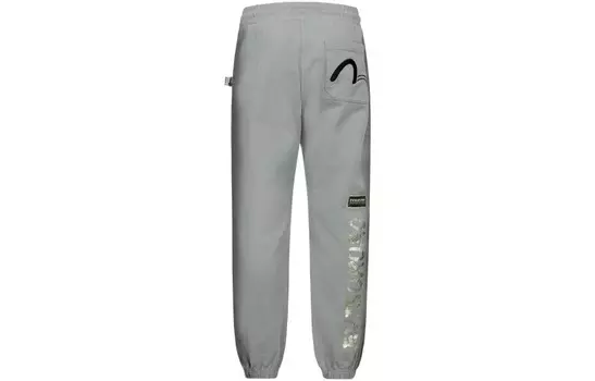 Повседневные брюки мужские серые Evisu, серый