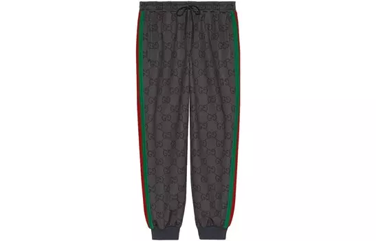 Повседневные брюки мужские серые Gucci, серый