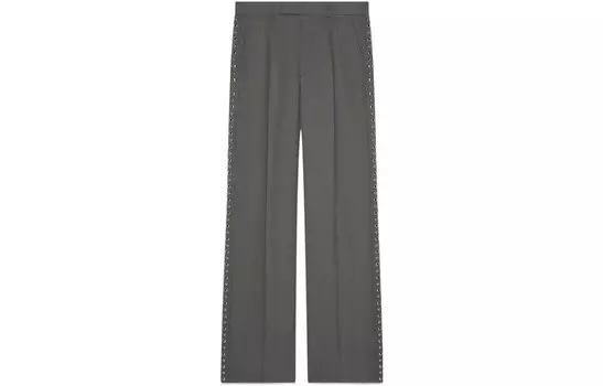 Повседневные брюки мужские серые Gucci, серый