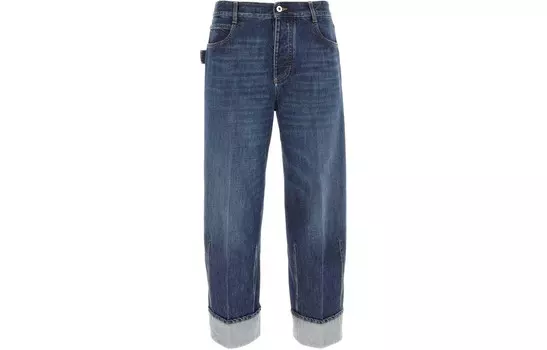 Повседневные брюки мужские синие Bottega Veneta, синий