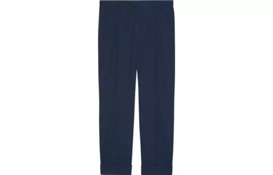 Повседневные брюки мужские синие Gucci, синий