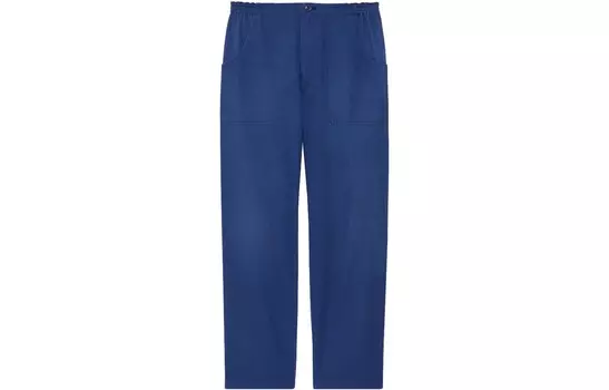 Повседневные брюки мужские синие Gucci, синий