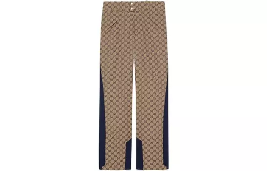 Повседневные брюки мужские синие Gucci, синий