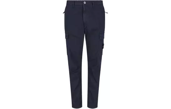 Повседневные брюки мужские синие Stone Island, синий