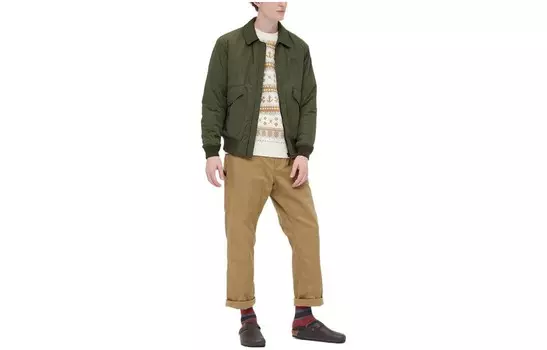 Повседневные брюки мужские темно-бежевые Uniqlo, темно-бежевый