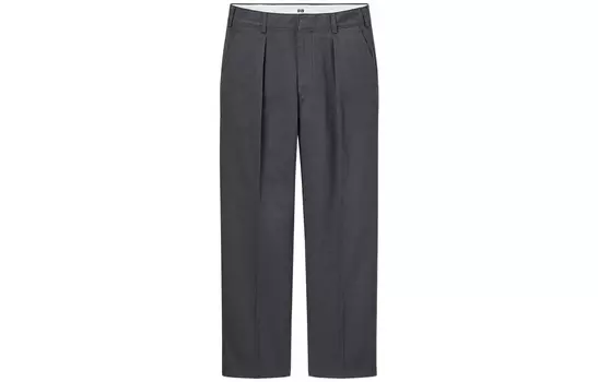 Повседневные брюки мужские темно-серые Uniqlo, темно-серый