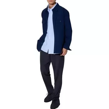 Повседневные брюки мужские темно-синие Uniqlo, темно-синий