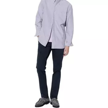 Повседневные брюки мужские темно-синие Uniqlo, темно-синий