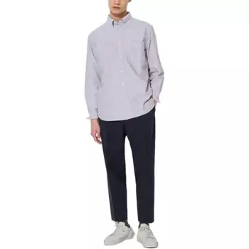 Повседневные брюки мужские темно-синие Uniqlo, темно-синий